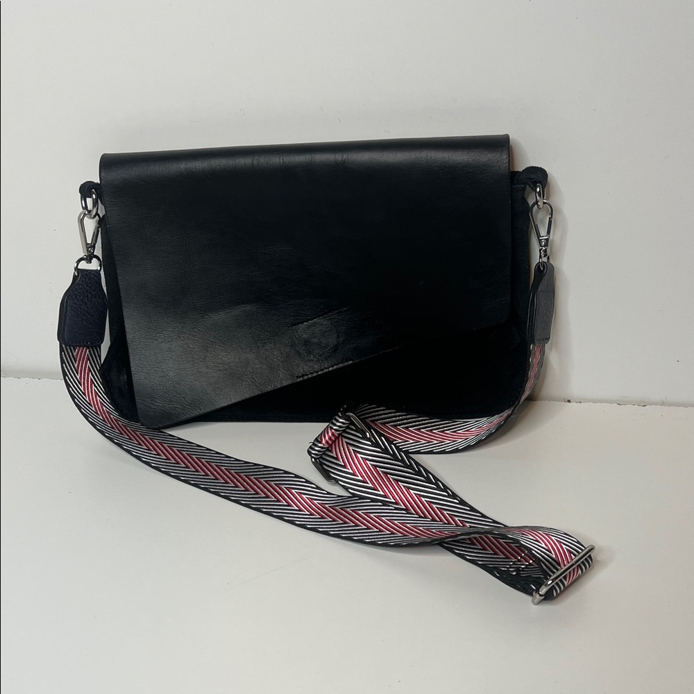 Zara Woman leather & suede envelopes style crossbody purse